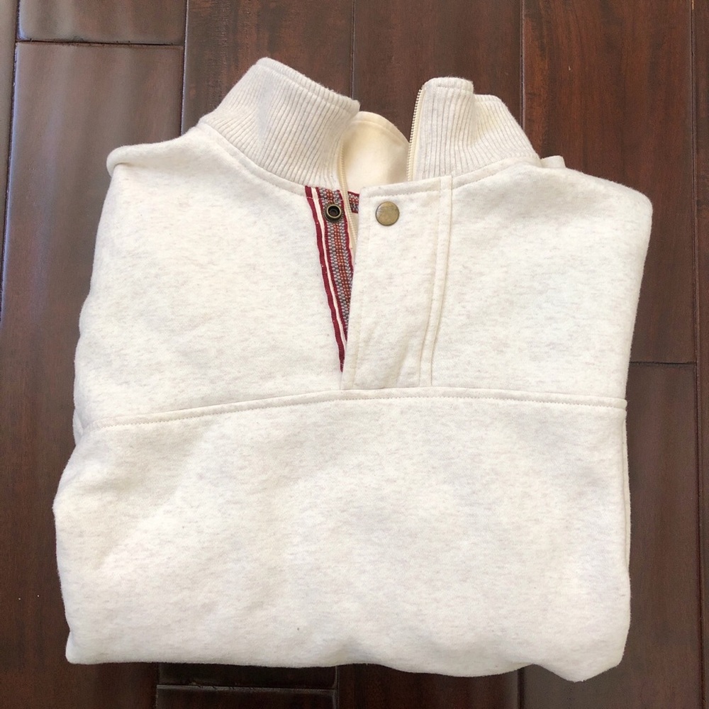 Orvis quarter zip crewneck sweatshirt